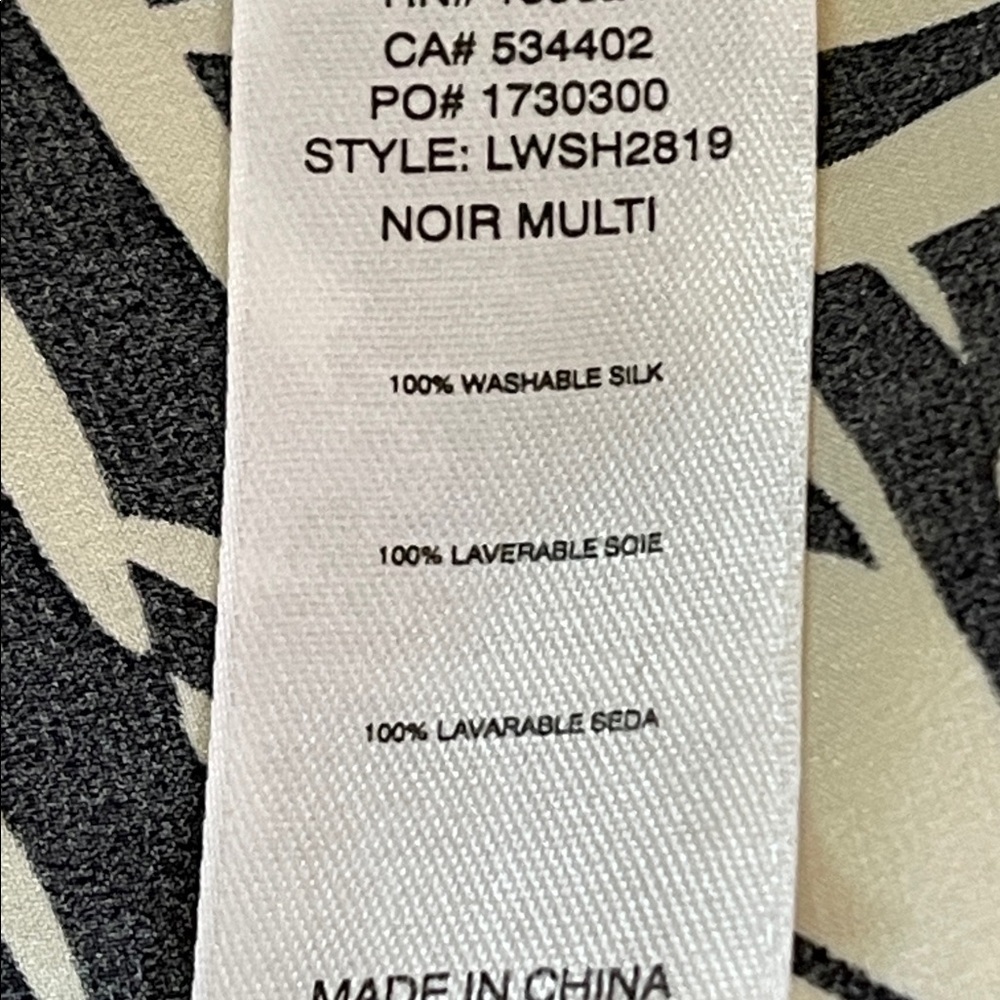 Frame Washable Silk Noir Multi Print Cami Adjustable Straps S - Picture 5 of 7